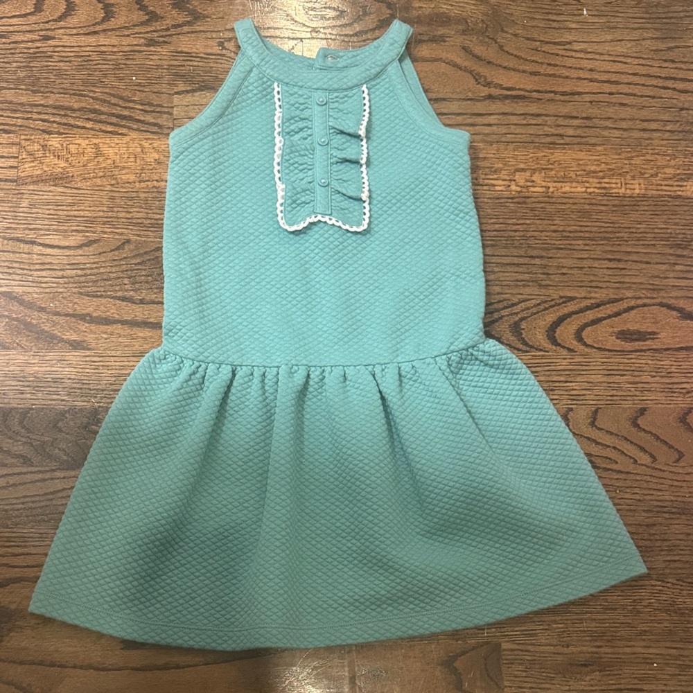 Janie & Jack Kids Teal Sleeveless Dress